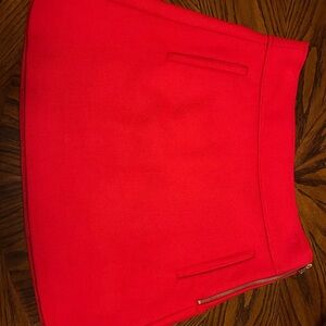 J. Crew 100%wool red A-line mini skirt 100% Wool
